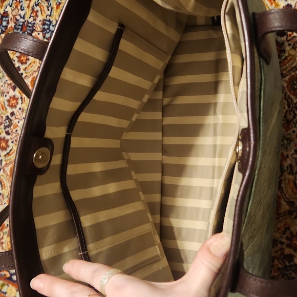 Brahmin Duxbury Satchel - Hunter Mayara Metallic Tote - Picture 17 of 17